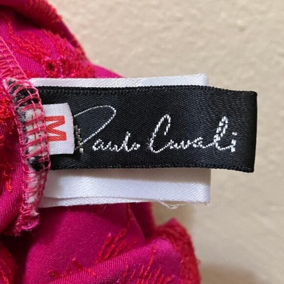 Vintage Paula Cavali Women's Pink Flower Cut Out Short Sleeve Bodysuit Medium - Picture 5 of 6